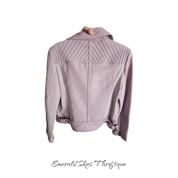 MICHAEL Michael Kors Lavender Leather Jacket - Picture 5 of 10